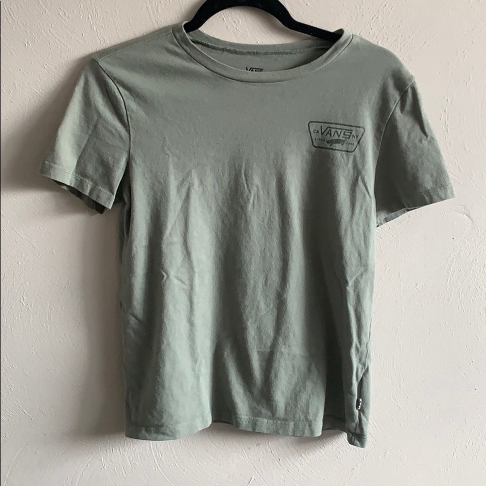 Vans olive green t shirt